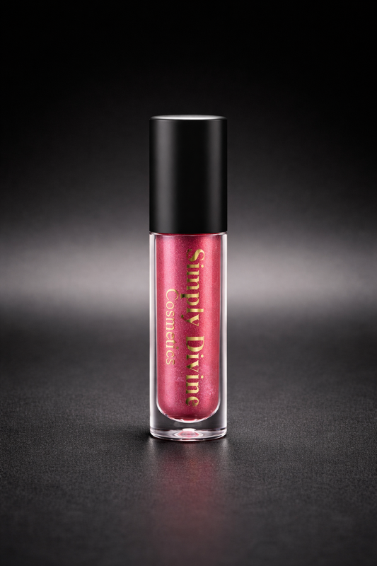 Rachel Violet vegan lip gloss infused with anointing oil – Simply Divine Cosmetics Genesis Collection