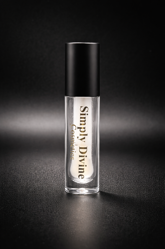 Eve Clear vegan lip gloss infused with anointing oil – Simply Divine Cosmetics Genesis Collection